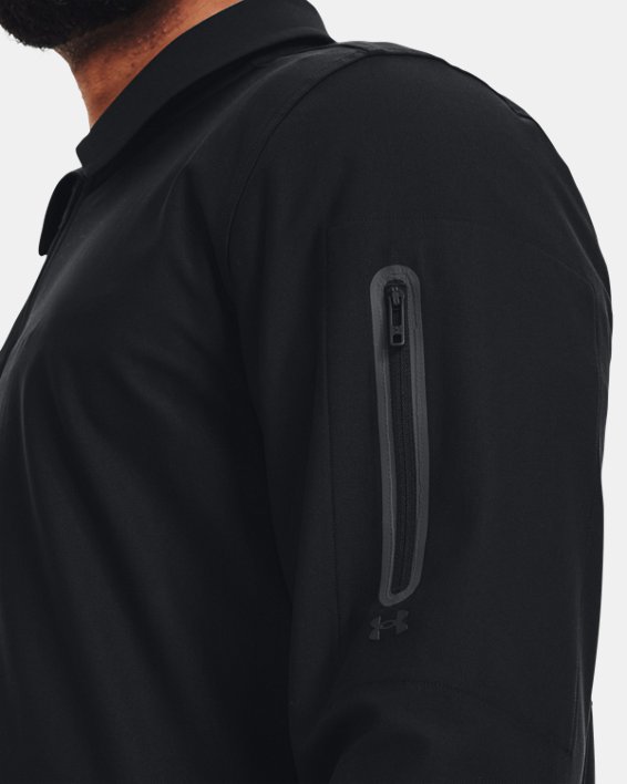 Herren UA Vanish Jacke mit durchgehendem Zip, Black, pdpMainDesktop image number 3